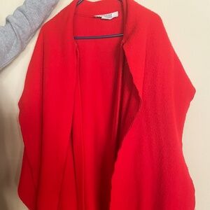 Full Length Maxi Red I.Magnin Coat / Shawl
